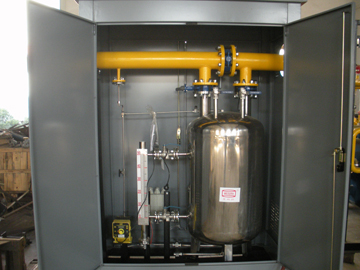 旁通吸收式加臭设备与排液泵式加臭设备结合